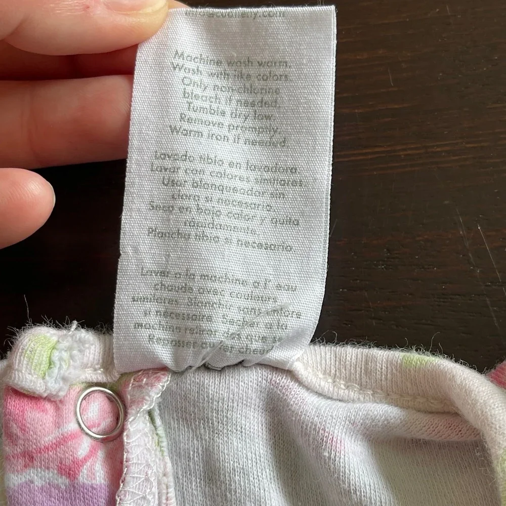 Laura Ashley Baby Floral Romper‎ Eyelet Lace Sleeves Pink Rose 6-9 Months